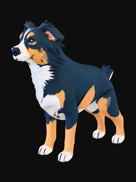 3D model for Sunny Border Collie
