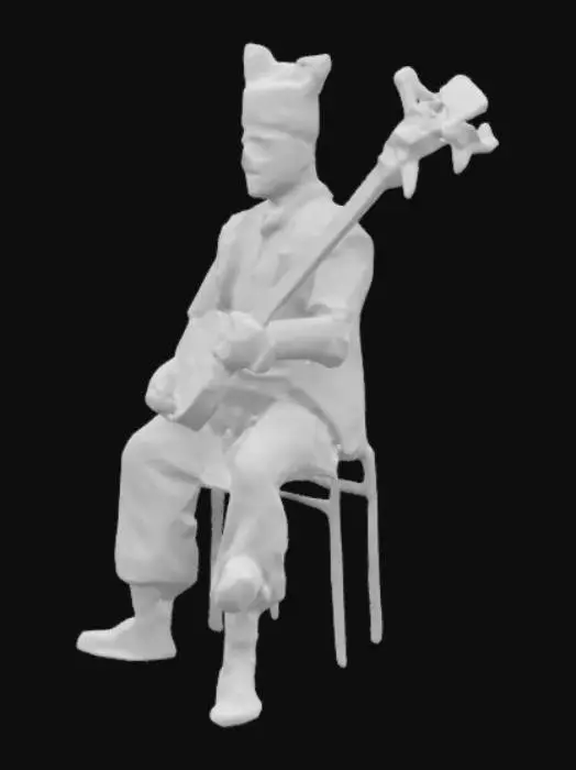 3D model for Musician in Traditional Costume