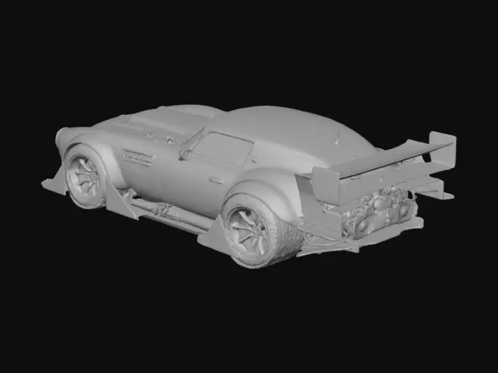 3D model for doge barracuda car cyberpunk style