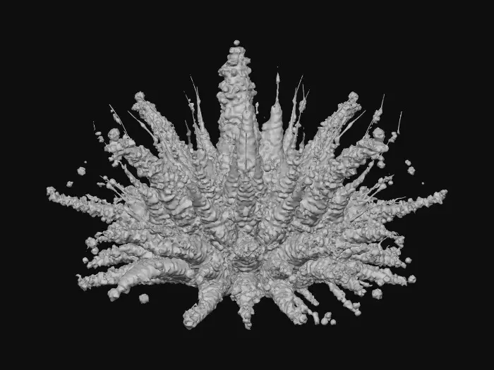 3D model for anime burst explosion