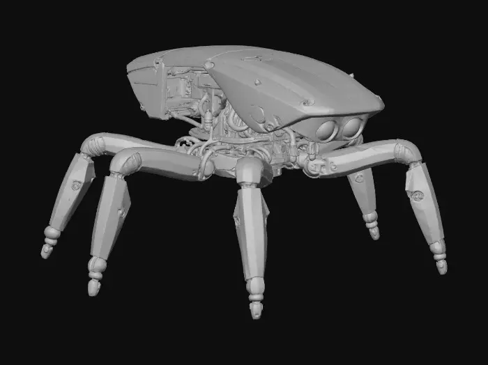 3D model for hexapod ultra-realistic robot