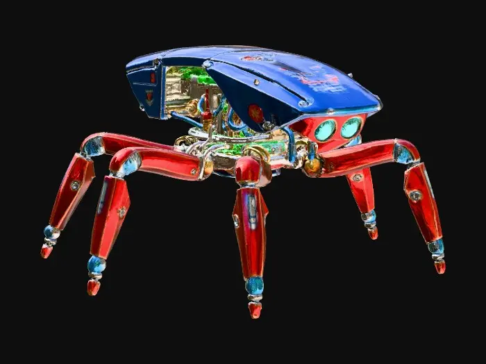 3D model for hexapod ultra-realistic robot