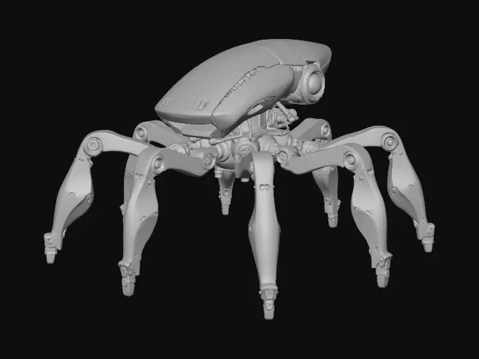 3D model for hexapod ultra-realistic robot