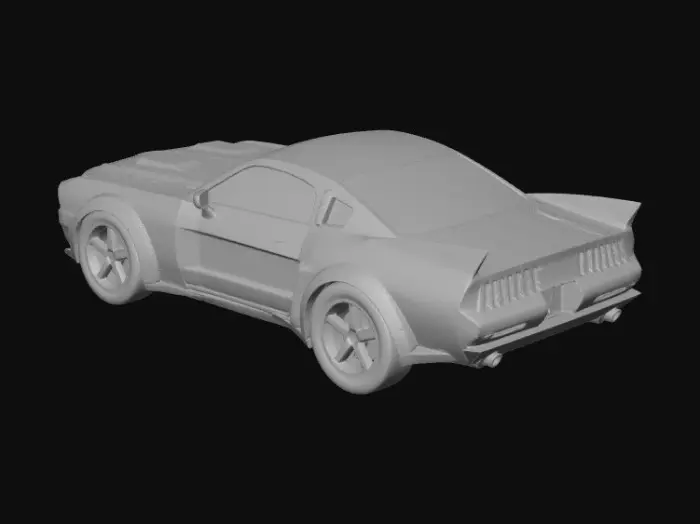 3D model for Mustang-white