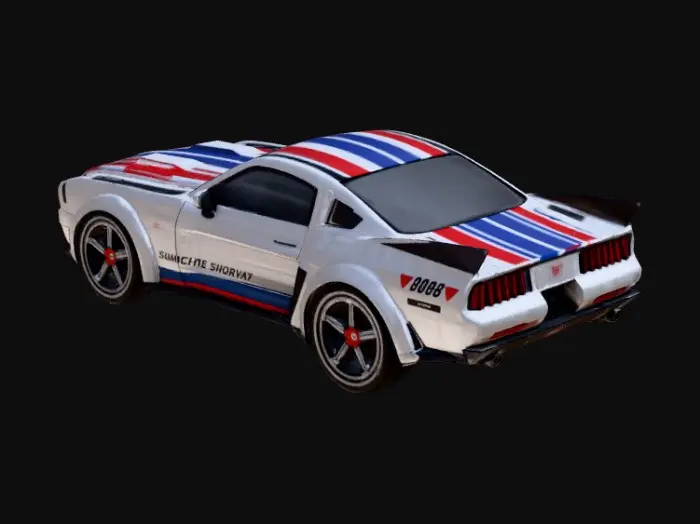 3D model for Mustang-white