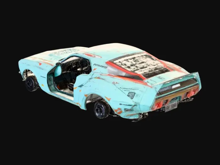 3D model for Retro Turquoise Racer