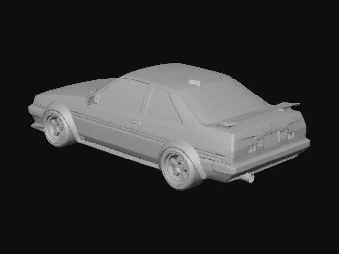3D model for Blue Classic Coupe