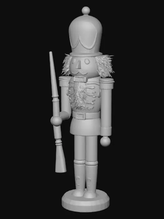 3D model for Wooden nutcracker soldier
