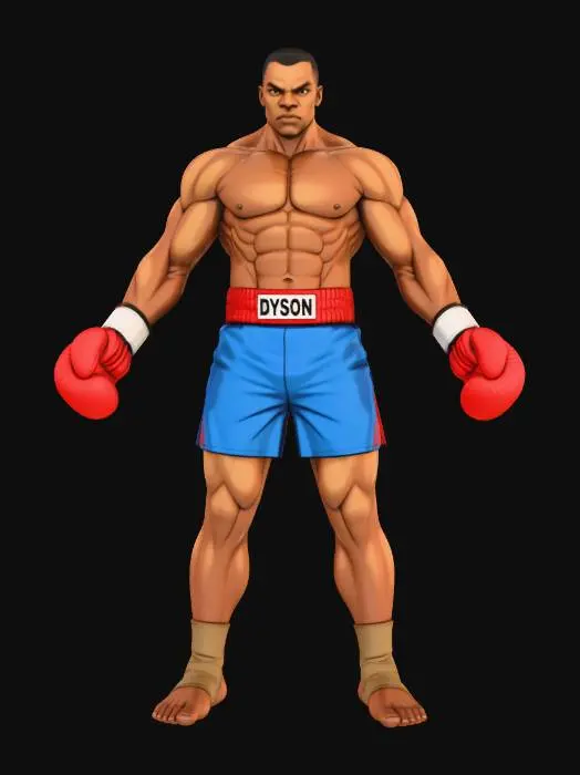 3D model for Boxing Champion Art