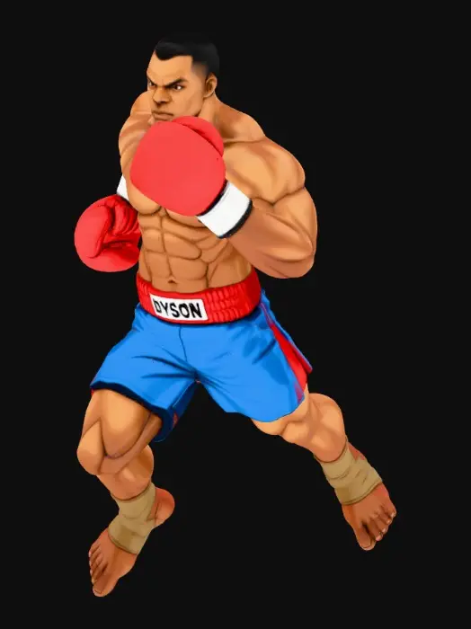 3D model for Boxing Champion Art