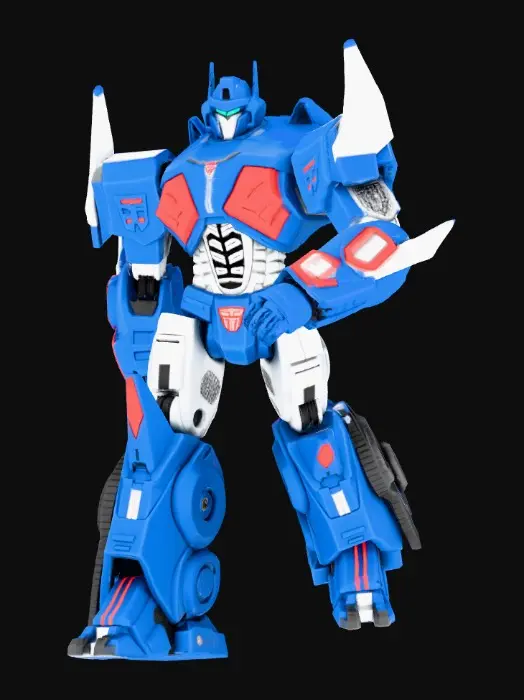 3D model for Transtormers autobot metroplex, anime style, no autobot symbol