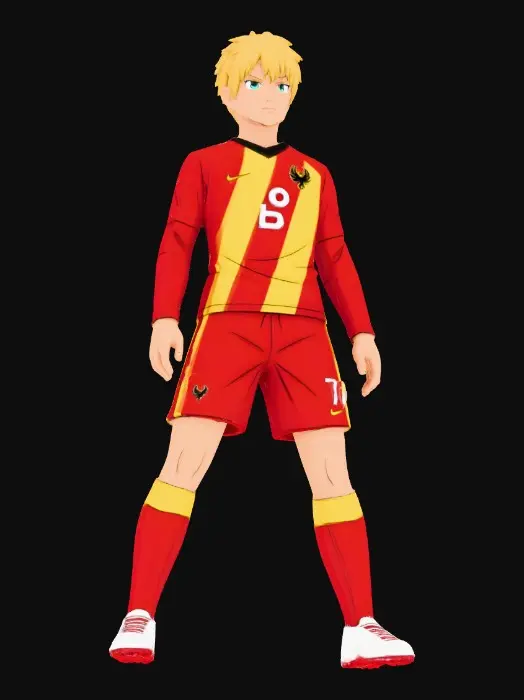 3D model for soccer player