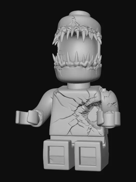 3D model for Monstrous Minifigure