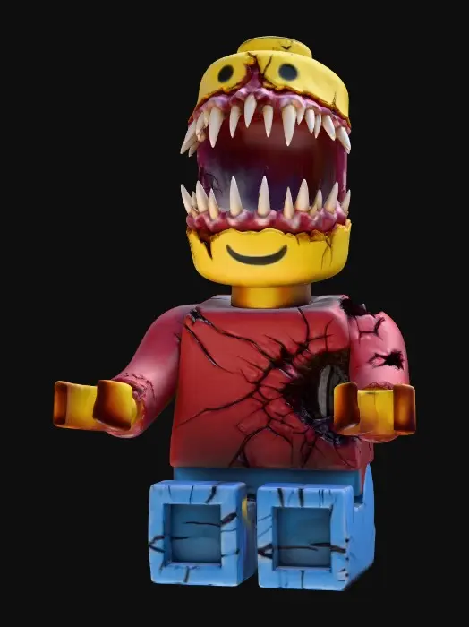 3D model for Monstrous Minifigure