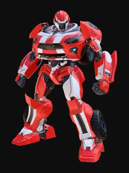 3D model for Red Robo Warrior