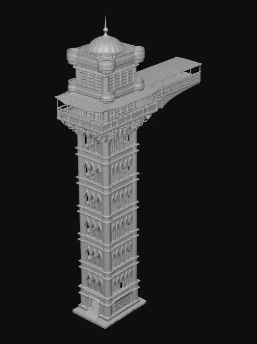 3D model for Elevador Santa Justa