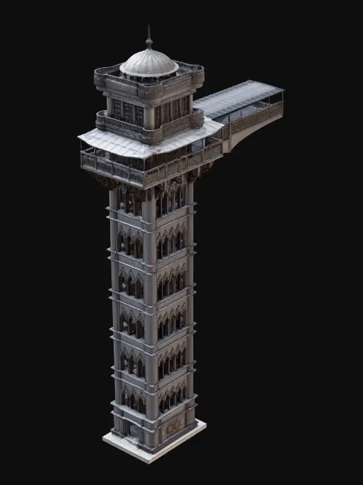 3D model for Elevador Santa Justa