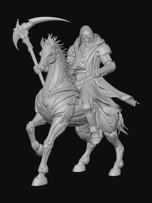 3D model for Infernal Knight on a Flaming Steed