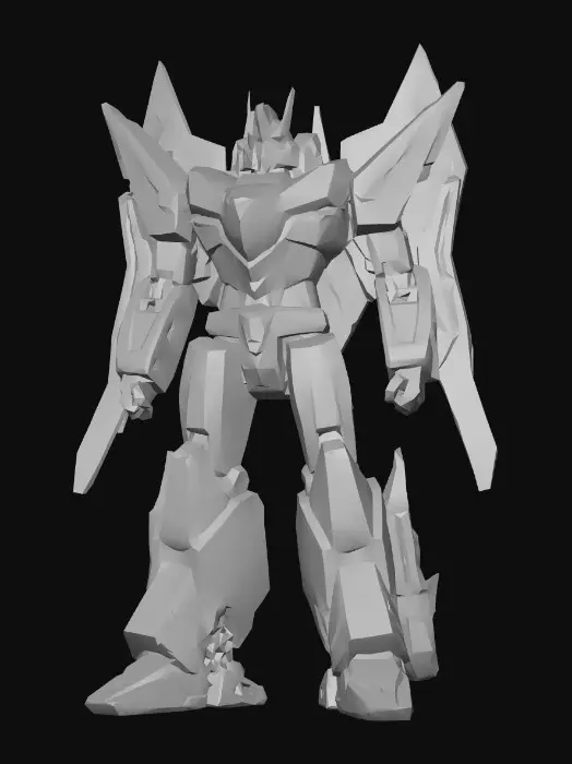 3D model for Transformers, starscream robot, jet airplane