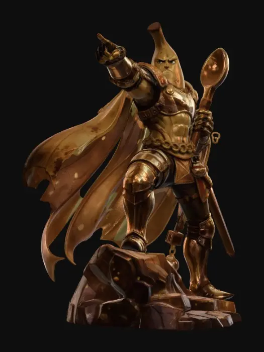 3D model for Banana Knight Glory