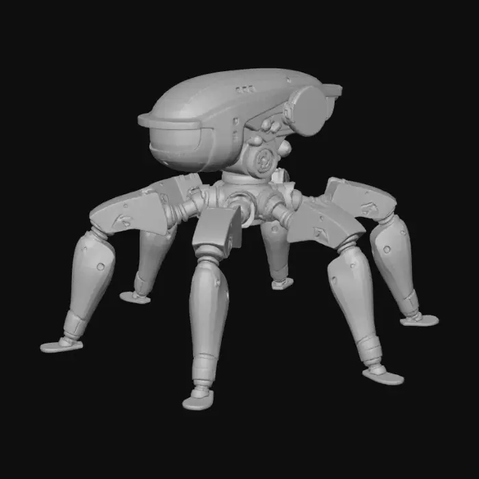3D model for hexapod ultra-realistic robot