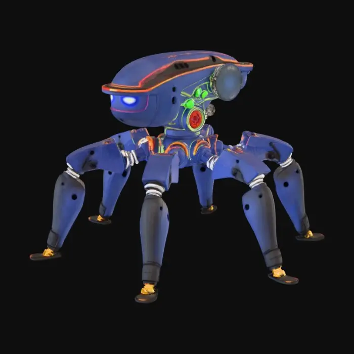 3D model for hexapod ultra-realistic robot