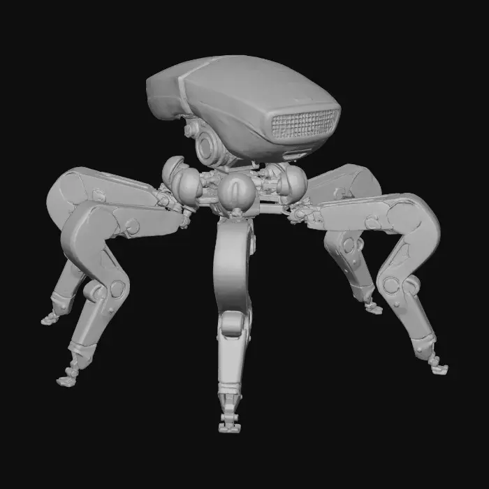3D model for hexapod ultra-realistic robot