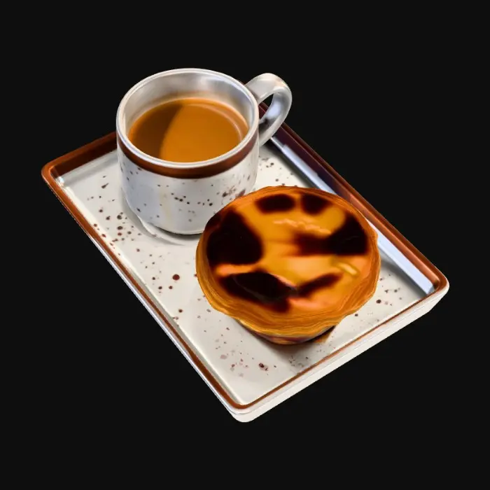 3D model for Coffee and Pastry Moment