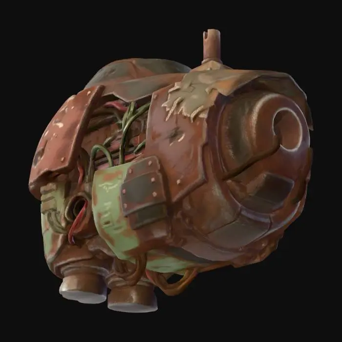 3D model for Rusted Capsule