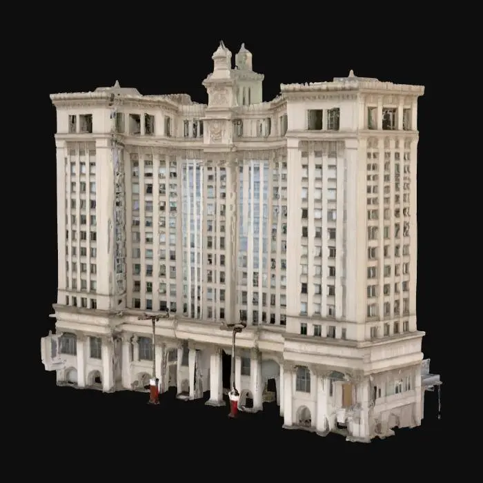 3D model for City Hall Tower Manhattan, New York