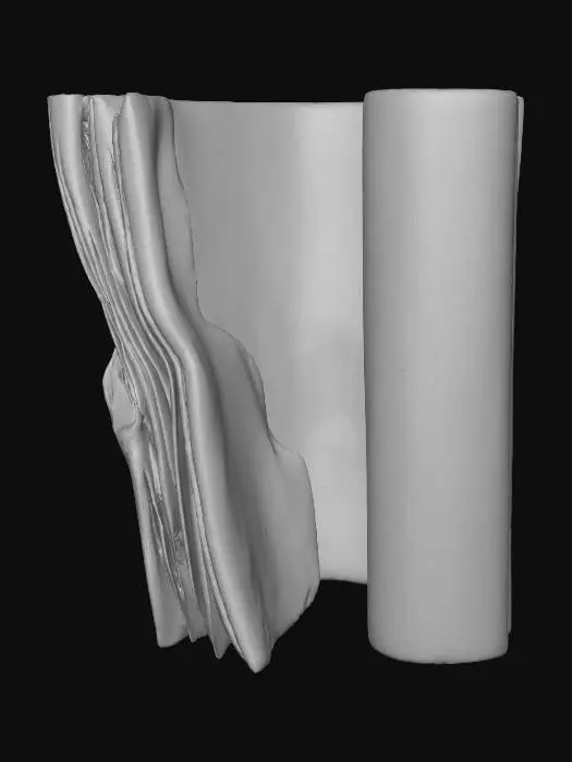 3D model for Folded stone-like book