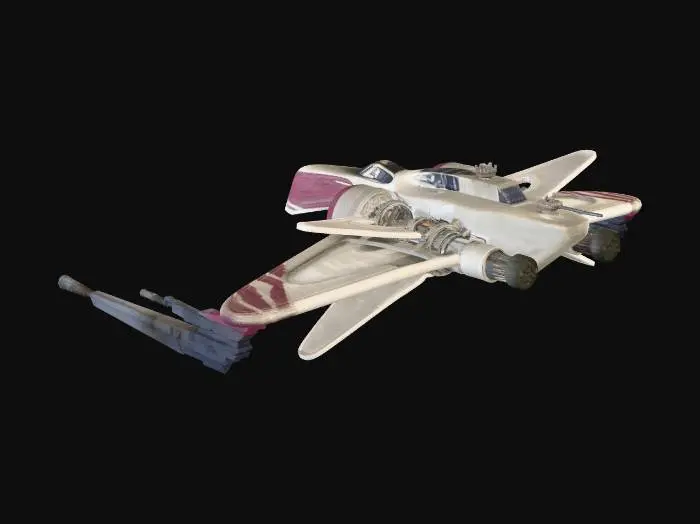 3D model for Crimson Starfighter