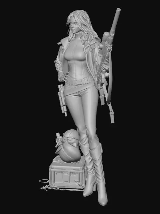 3D model for Nocturne Sniper and the Owl Scout