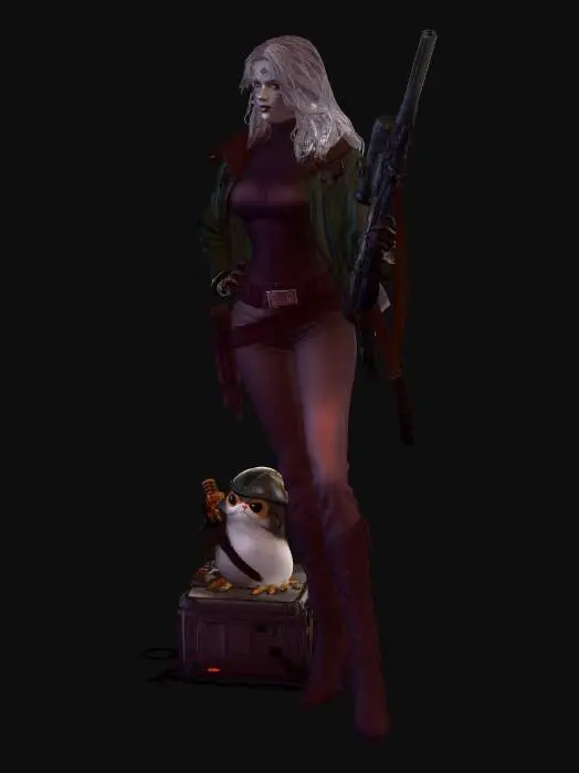 3D model for Nocturne Sniper and the Owl Scout