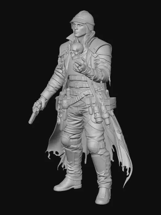 3D model for Skullbound Gunslinger