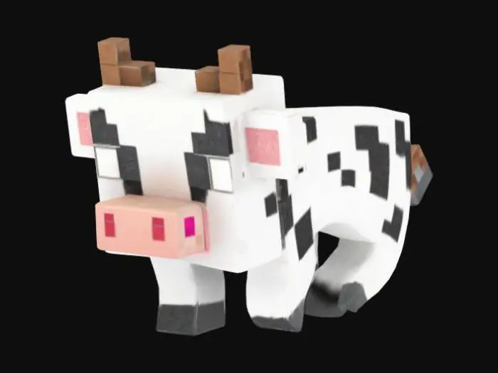 3D model for Minecraft cow
