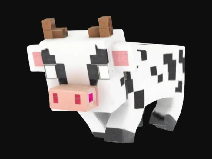 3D model for Minecraft cow