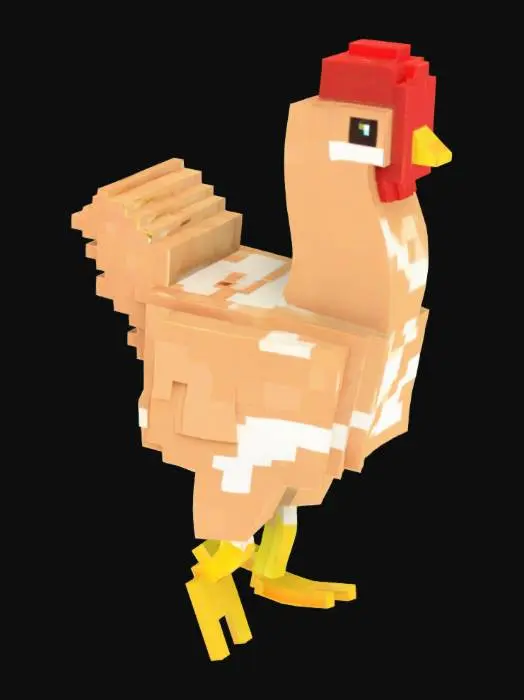 3D model for minecraft hen
