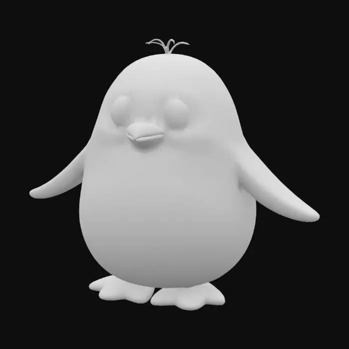 3D model for 生成QQ企鹅的模型