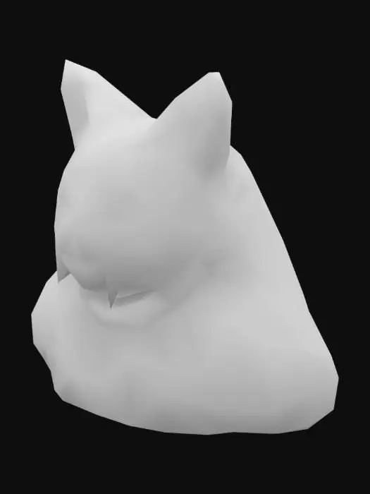 3D model for Vampire Cat with Tie