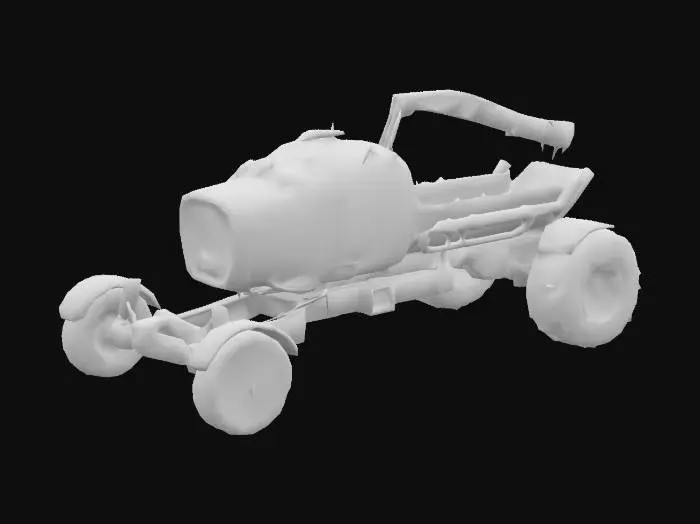 3D model for Desert Rover, #SketchTo3D#