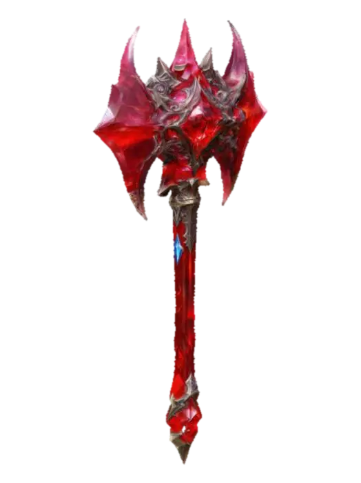 red Crystal fantasy war-hammer from world of warcraft - Worldofwarcraft 3D model, vytvořený pomocí AI