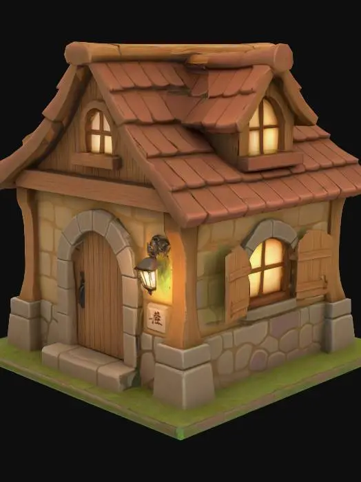 3D model for Fantasy Cottage