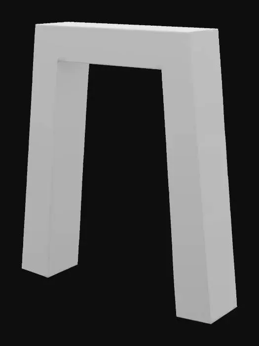 3D model for A Stonhenge arch made of metal obelisks, #arch#