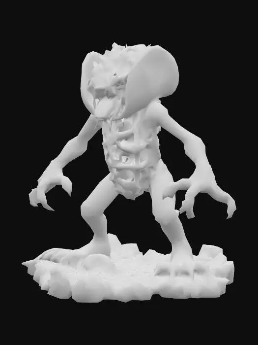 3D model for a monster made of taco , #food#