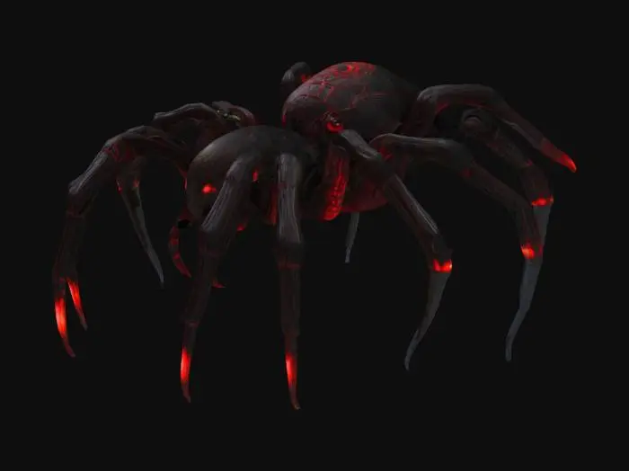 3D model for 1746605683
could you create for me Arachnid Phantasm spider - in post apocaliptic/fantsy style with redis glowing material
