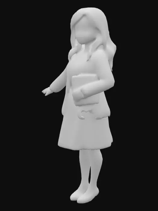 3D model for Bookish Elegance