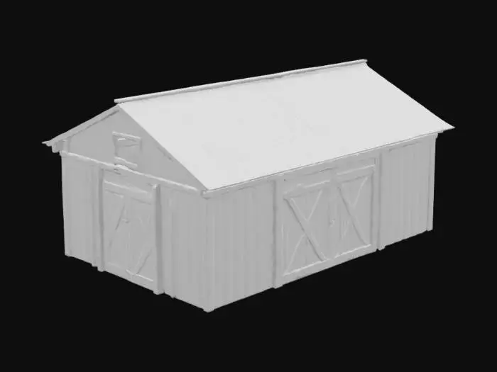 3D model for амбар для животных
детализированный красный