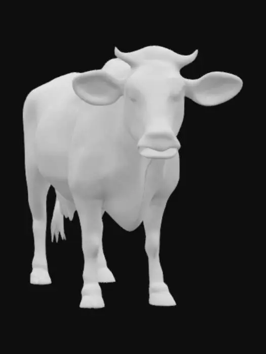 3D model for корова детализированная 