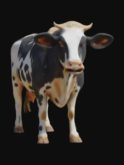 3D model for корова детализированная 